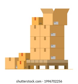 empty brown packing shipping transport