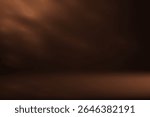 Empty Brown studio room background with shadow leaves space for selling products, backdrop, wallpaper, background, text. Vector illustration.