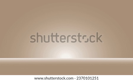 Empty brown studio room background for product display.