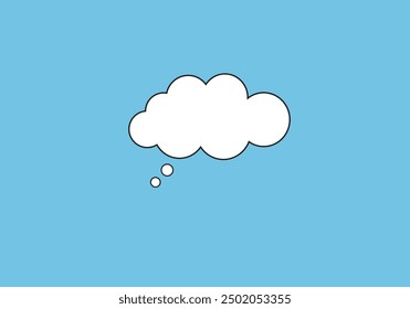 empty bubble cloud for comics
