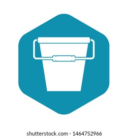 Empty bucket icon. Simple illustration of empty bucket vector icon for web