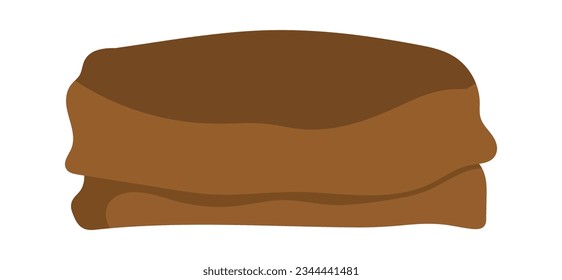 Empty Burlap Bag Vector Illustration