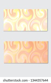 Empty business card background , light yellow pattern vector design editable