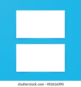 Empty Business Card Mockup