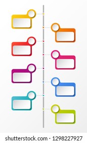 Empty business infographic template. Vector.