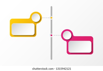 Empty business infographic template. Vector.