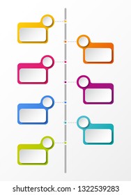 Empty business infographic template. Vector.