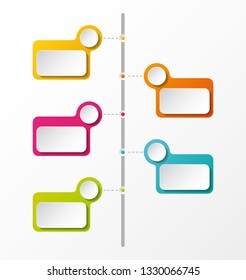 Empty business infographic template. Vector.