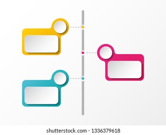 Empty business infographic template. Vector.