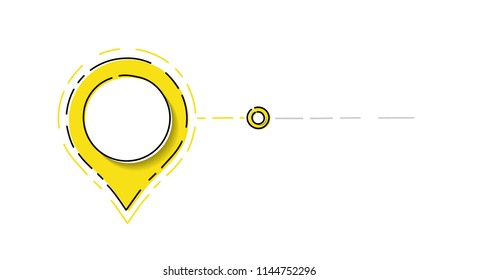 Empty business timeline - layout of colourful infographic. Vector.