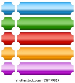 Empty button, banner background in more colors.