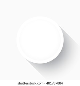 Empty button in a flat design. Illustration, vector