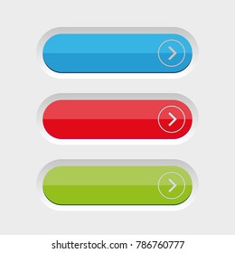 Empty Button Set Stock Vector (Royalty Free) 786760777 | Shutterstock