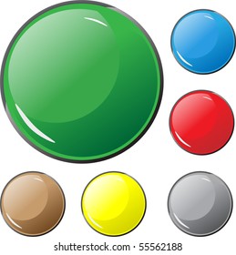 Empty buttons. Vector.