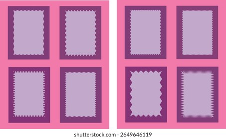 Empty calar frame with white background	