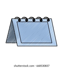 Empty calendar isolated