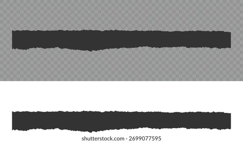 Empty callouts figures for text. Empty colorful stylized callouts figures for text. Newspapers cutouts. Multipurpose Texture Background or Pattern. Torn paper vector. Tear sheet pieces black pack.