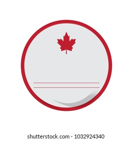 Empty canadian campaign button