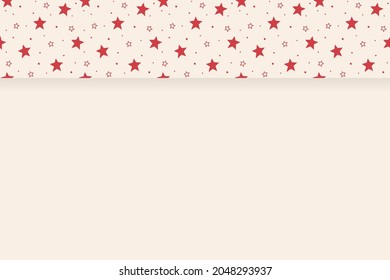 Empty card with stars. Christmas concept. Vector