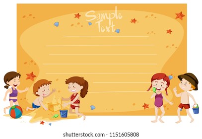 An empty card template illustration