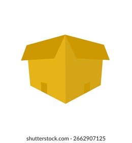 empty cardboard box vector image