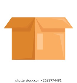 Empty cardboard box is waiting to be filled, promising an exciting delivery
