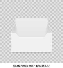 Empty cardboard display show box holder. Vector