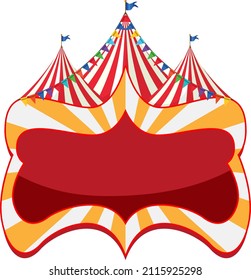 Empty Carnival Circus Banner  illustration