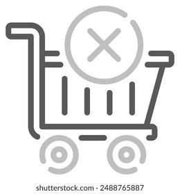 Empty Cart icon for web, app, infographic, etc