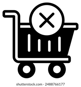 Empty Cart icon for web, app, infographic, etc