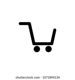 empty cart in the store icon. Element of minimalistic icon for mobile concept and web apps. Signs and symbols collection icon for websites, web design, mobile app on white background