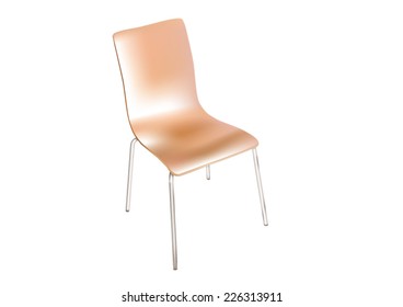 Empty Chair isolated on white background