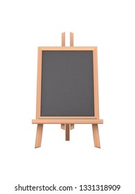 Empty Chalkboard - Isolated on White