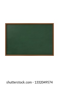 Empty Chalkboard - Isolated on White