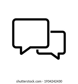 Empty Chat Bubble Icon Vector