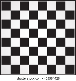 Empty chess board. Icon Isolated on White Background