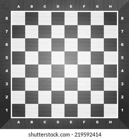 Empty Chess Board. Vector Illustration. 10 Eps