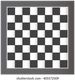 Empty chess board. vector illustration. 10 eps