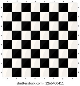 Empty chess board white and black. Vector illustration. eps10