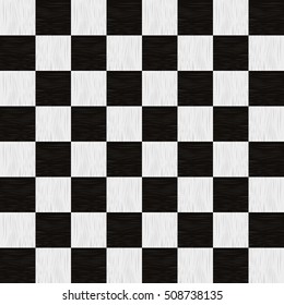 Empty chess board. Wooden empty chess board seamless pattern