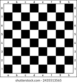 Empty chessboard Icon, chess board game. Vector illustration