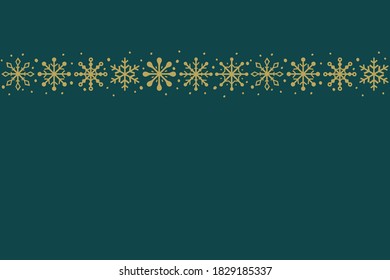 Empty Christmas card. Concept of background with Xmas snowflakes. Vector