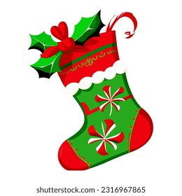 Premium Vector  Christmas stockings with various traditional