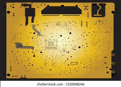 Empty circuit board, layer inner gerber, pcb printed computer technology, design