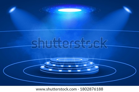 Similar – blue stage light