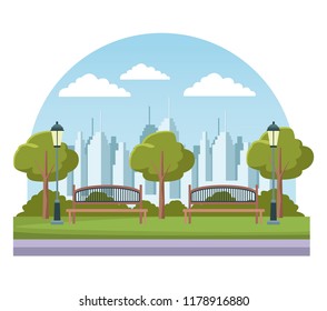 empty city park