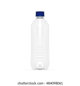Empty Clean Plastic Bottle Template. EPS10 Vector