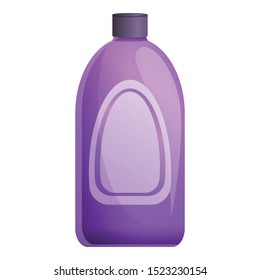 Empty cleaner bottle icon. Cartoon of empty cleaner bottle vector icon for web design isolated on white background