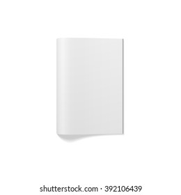 Empty closed Magazine or Booklet Template