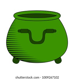 Empty coin pot icon